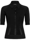 Dolce & Gabbana Fine-knit Top In Black