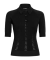 Dolce & Gabbana Fine-knit Top In Black