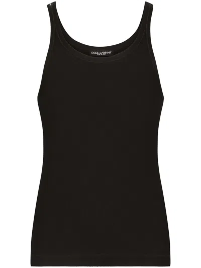 DOLCE & GABBANA FINE-RIB TANK TOP