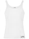 Dolce & Gabbana White Cotton Tank Top In White