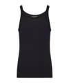Dolce & Gabbana Marcello Ribbed-knit Tank Top In Black