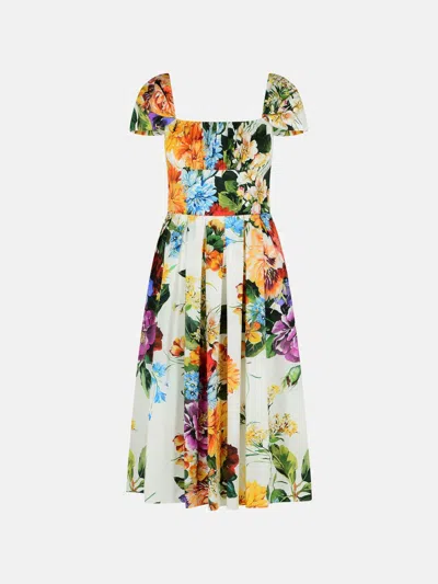 Dolce & Gabbana 'fiorato' Multicolor Cotton Dress