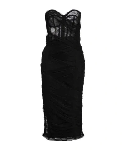 Dolce & Gabbana Fitted Dress In Black