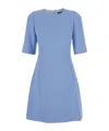 Dolce & Gabbana Short Sleeves Midi Dress In Blue