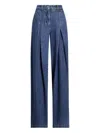 Dolce & Gabbana Five Pocket Pleated Jeans In Blue