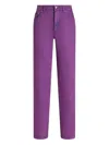 Dolce & Gabbana Five-pocket Straight Leg Jeans In Purple