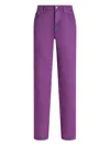 Dolce & Gabbana Five-pocket Straight Leg Jeans In Purple