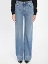 Dolce & Gabbana High-waist Wide-leg Trousers Crease Effect In Blue