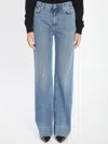 Dolce & Gabbana High-waist Wide-leg Trousers Crease Effect In Blue