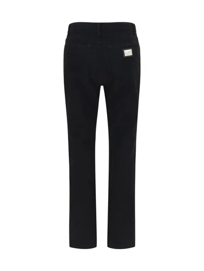 Dolce & Gabbana Five-pocket Denim Jeans In Black
