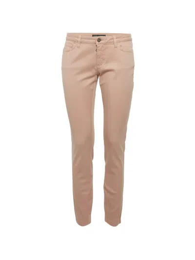 Pre-owned Dolce & Gabbana Five-pockets Mid-rise Jeans In Neutral