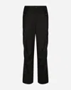 Dolce & Gabbana Flannel Cargo Pants In Black