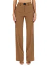 Dolce & Gabbana Flannel Flare Pants In Neutrals