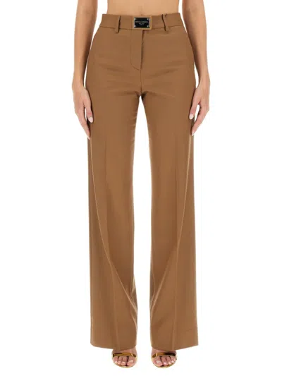 DOLCE & GABBANA DOLCE & GABBANA FLANNEL FLARE PANTS