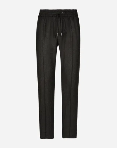 DOLCE & GABBANA FLANNEL JOGGING PANTS