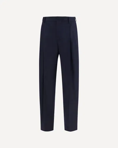 Dolce & Gabbana Flannel Pants In Blue