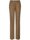 Dolce & Gabbana Flannel Flare Pants In Beige