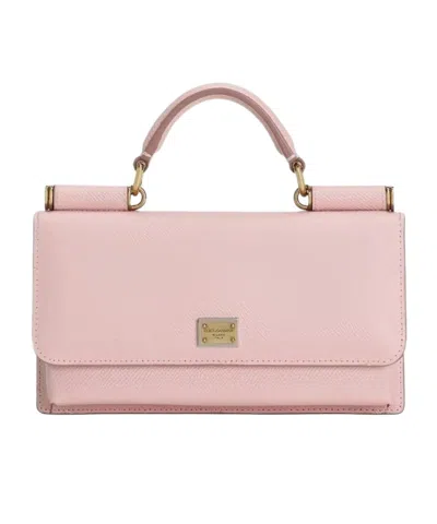 Dolce & Gabbana Flap Handbag In Pink