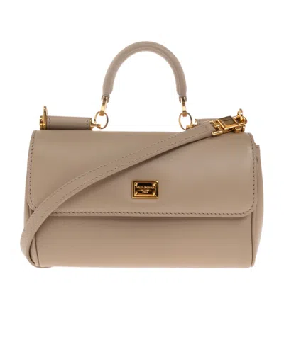 Dolce & Gabbana Flap Shoulder Bag In Grey