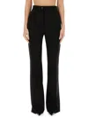 Dolce & Gabbana Flare Leg Trousers With Pockets And Belt Loops In Black