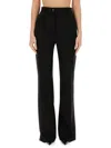 Dolce & Gabbana Flare Leg Trousers With Pockets And Belt Loops In Black