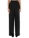 Dolce & Gabbana Flared Wool Pants In Black