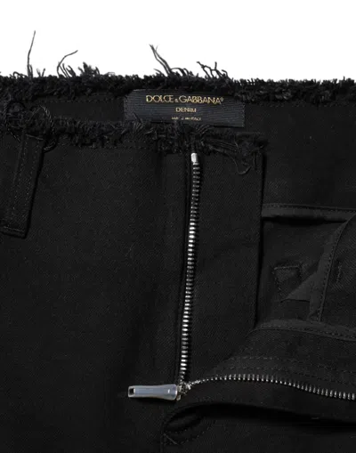Dolce & Gabbana Flared Denim Jeans In Black