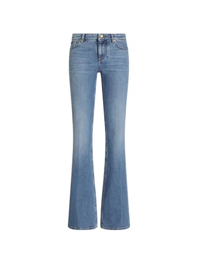 Dolce & Gabbana Flared Denim Jeans In Light Blue