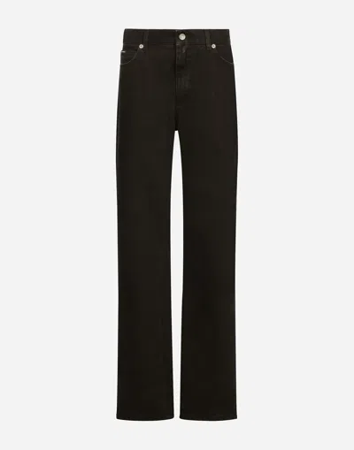 Dolce & Gabbana Flared Denim Jeans In Multi