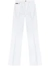 Dolce & Gabbana Capri High-rise Flared Jeans In White