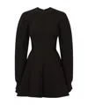 Dolce & Gabbana Technical Jersey Dress With Bustier Details In Black