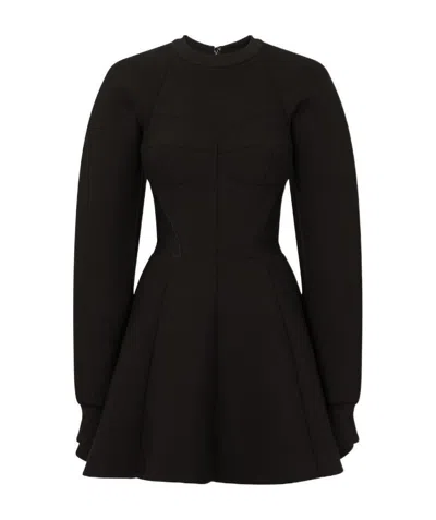 DOLCE & GABBANA DOLCE  GABBANA TECHNICAL JERSEY MINI DRESS