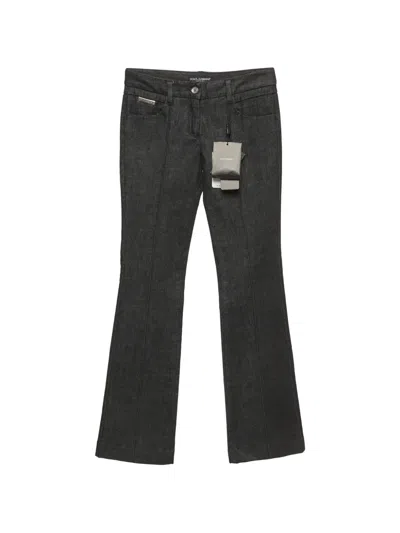 Pre-owned Dolce & Gabbana Flared Jeans In Black