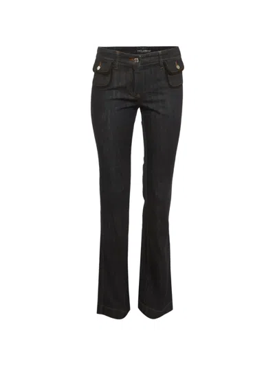 Pre-owned Dolce & Gabbana Flared Jeans In Blue