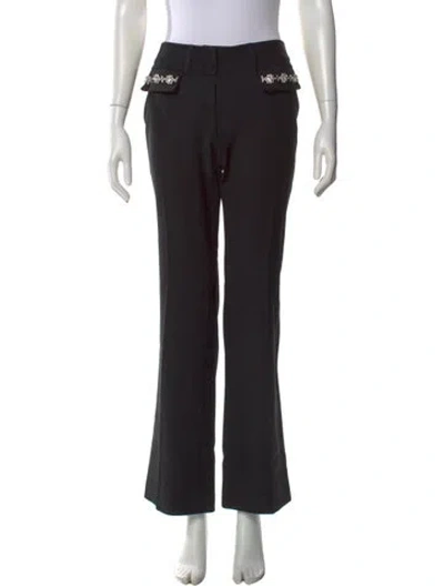 Pre-owned Dolce & Gabbana Flared Pants In Black