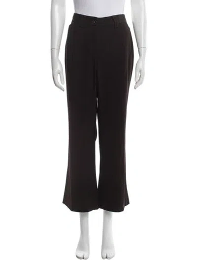 Pre-owned Dolce & Gabbana Flared Pants In Burgundy