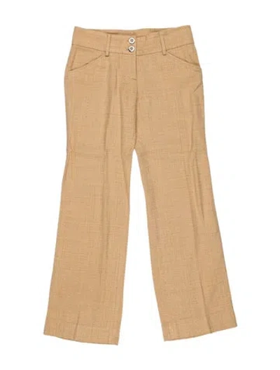 Pre-owned Dolce & Gabbana Flared Pants In Neutrals