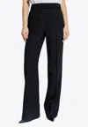 Dolce & Gabbana Flared Stretch Wool-blend Pants