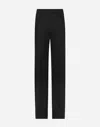 Dolce & Gabbana Elastic Waist Casual Pants In ブラック
