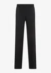 Dolce & Gabbana Elegantly Tailored Wool Blend Pants For Women In Black