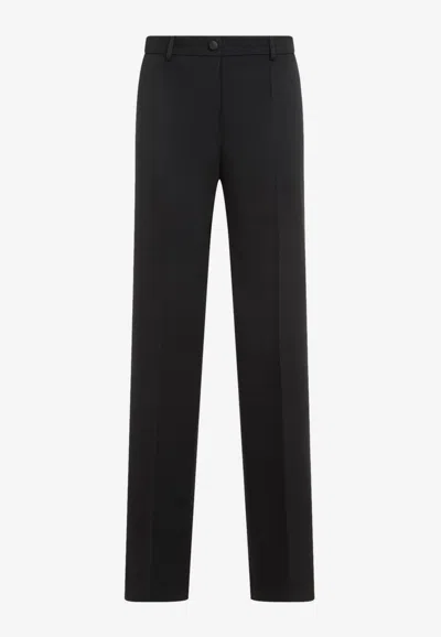 DOLCE & GABBANA FLARED WOOL PANTS