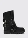 Dolce & Gabbana Dolce&gabbana Women Ankle Boot In Rubber And Leather In Black