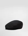Dolce & Gabbana Shetland Flat Cap Accessories In Black