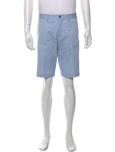 Pre-owned Dolce & Gabbana Flat Front Shorts In Blue