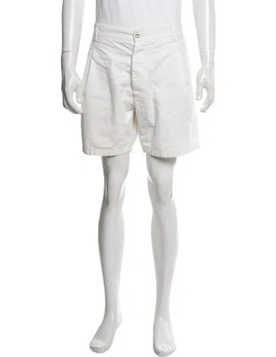 Pre-owned Dolce & Gabbana Flat Front Shorts In Neutrals