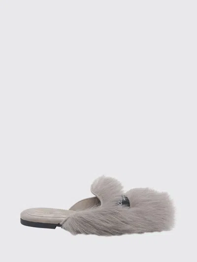 Dolce & Gabbana Flat Sandal  Woman Color Grey In Gray