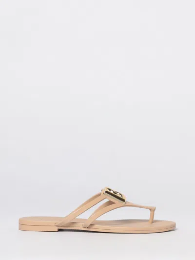 Dolce & Gabbana Flat Sandal Woman  In Neutral