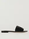 Dolce & Gabbana Black Leather Mules With Dg Logo