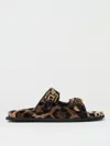 Dolce & Gabbana Leopard-print Sandals In Savannah