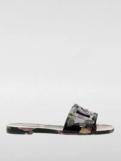 DOLCE & GABBANA FLAT SANDALS DOLCE & GABBANA WOMAN COLOR VIOLET,G48059019